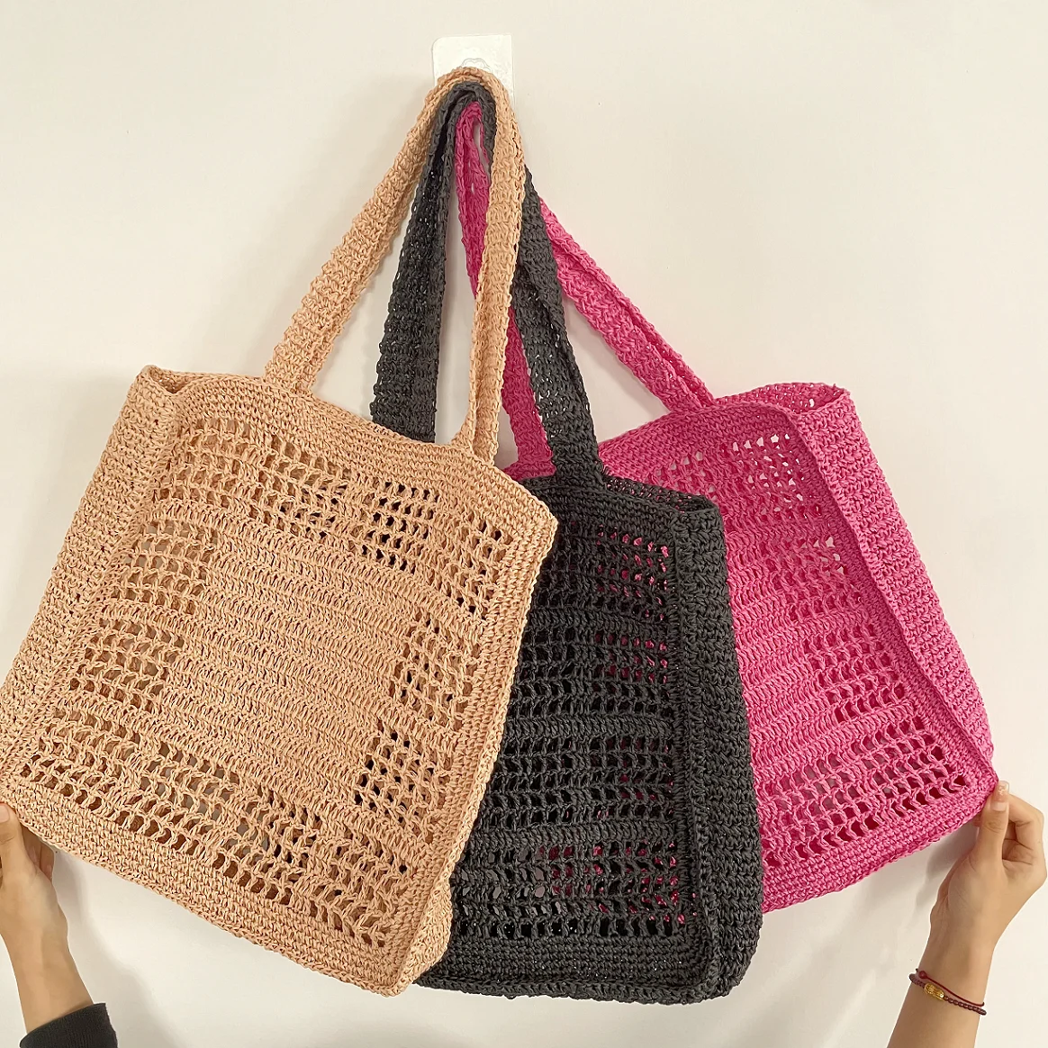 2024 Factory Outlet Popular Summer Style Making Paper Fashion Hand Bag Ladys Bags Woven Bag
