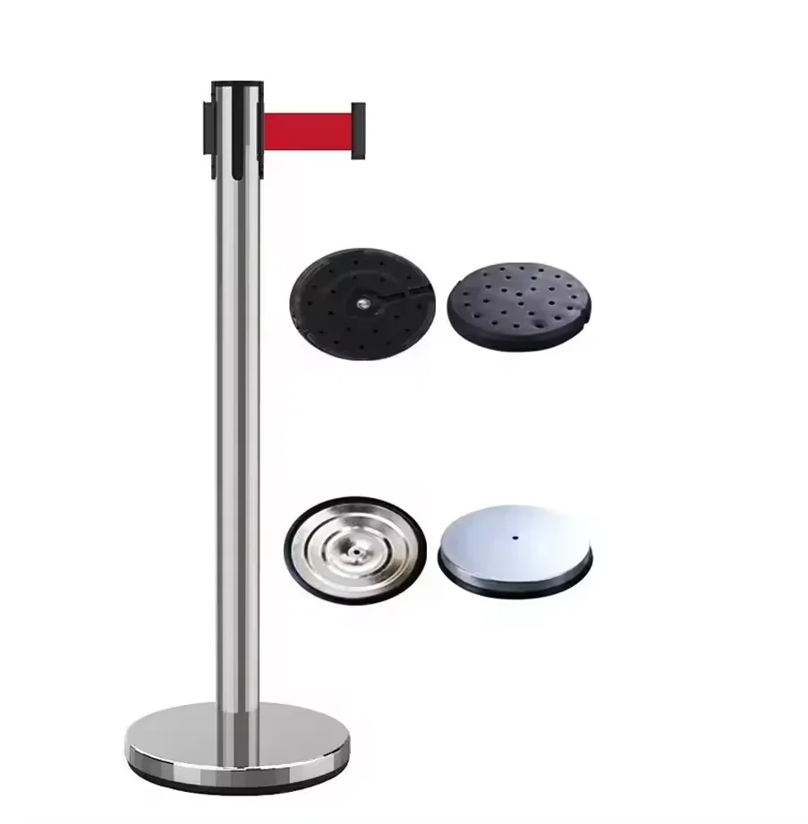 stainless steel crowd control barrier rope stand retractable belt barrier for sale