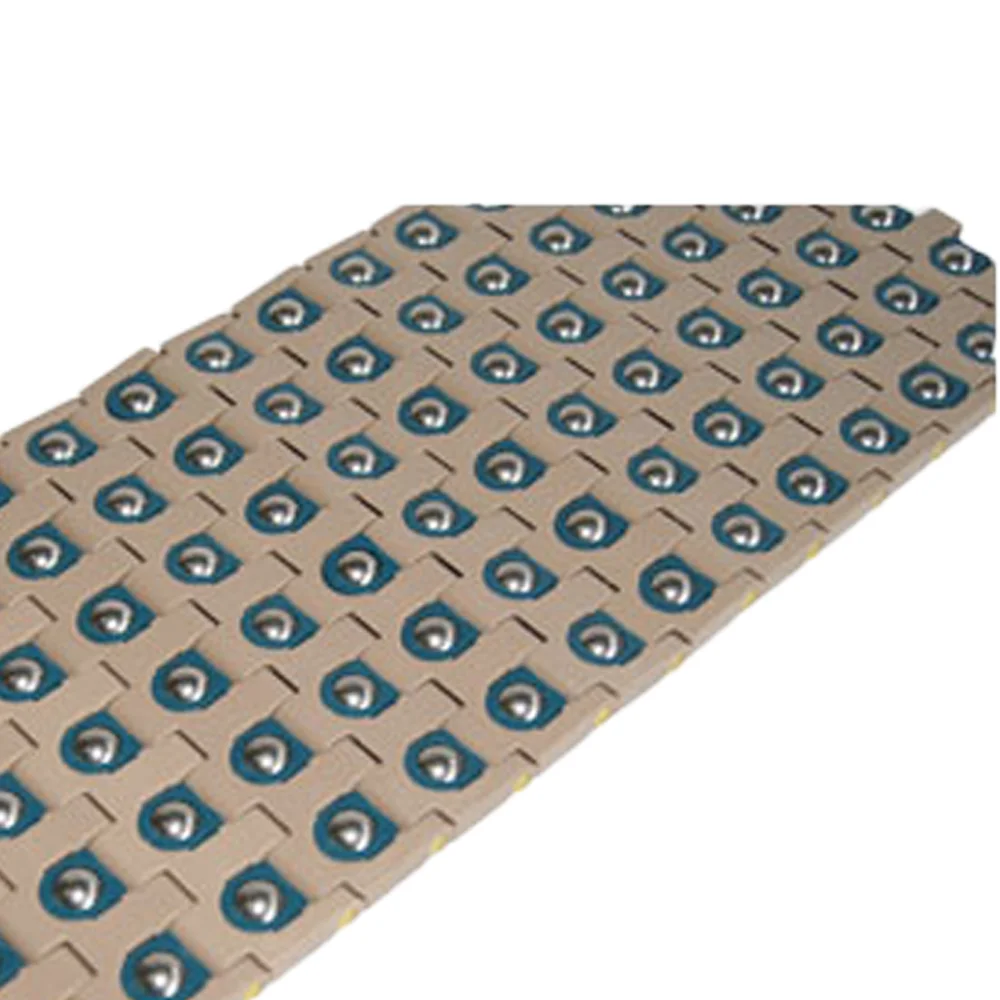 Amazon Hot Sale Coffee Color Sorting Packaging Plastic Profile Modular Conveyor Belt With Roller Top