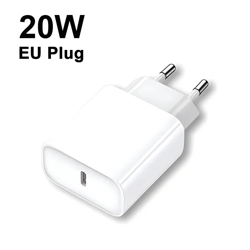 20W USB-C Charger For iPhone 20W Charger Type-C Wall Adapter For iPhone Charger Fast Charging For iPhone Cable Charging Plug