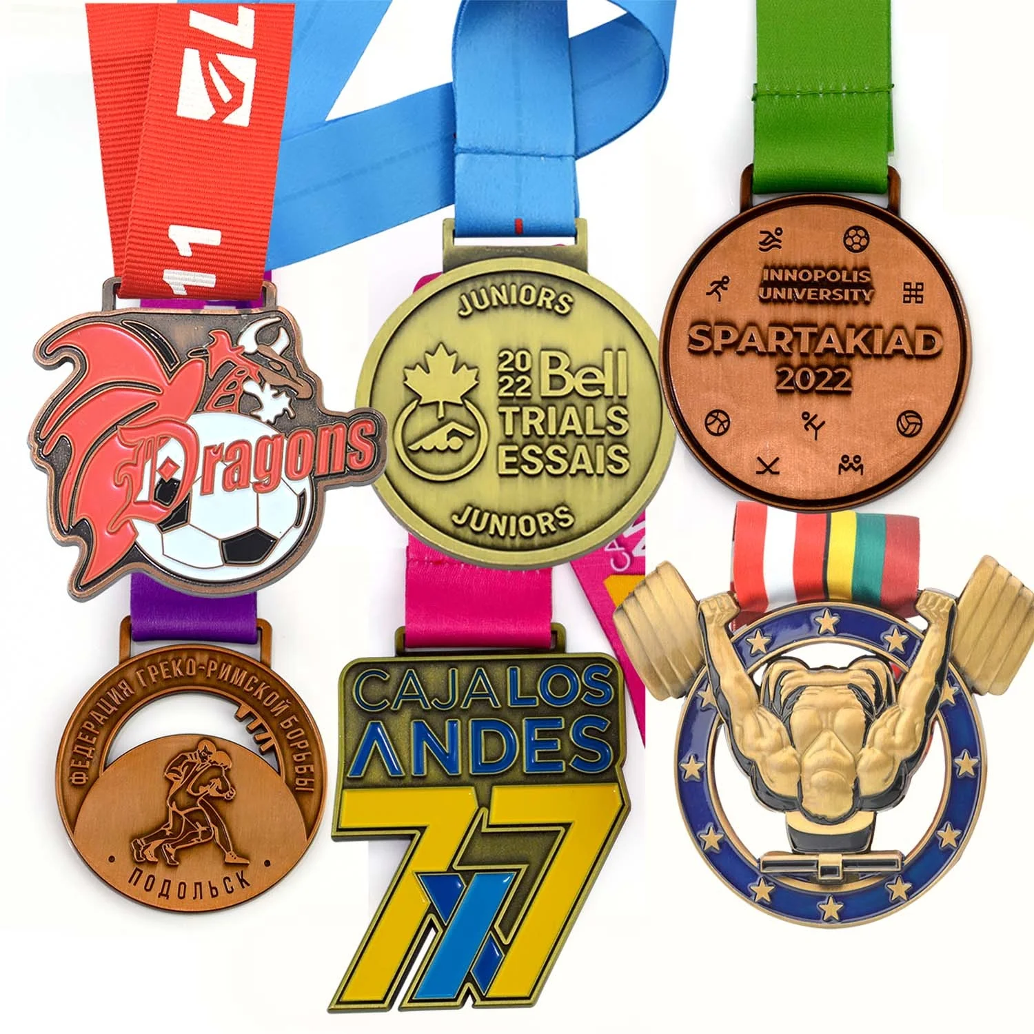 Medal Maker Custom Metal Soccer League Gold Medals And Trophies 1St For Soccer Football Sports