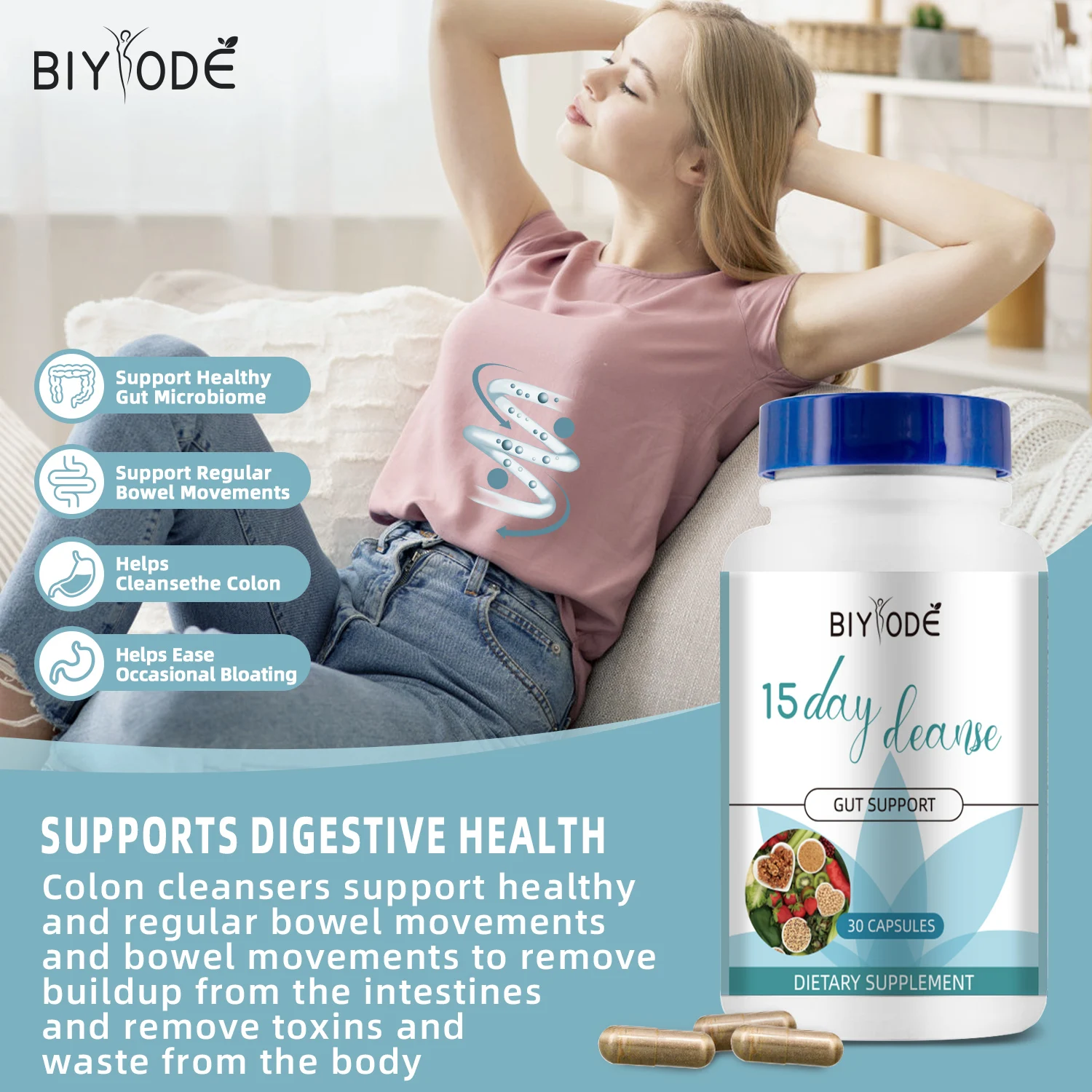 15 Day Cleanse Capsules Gut Health