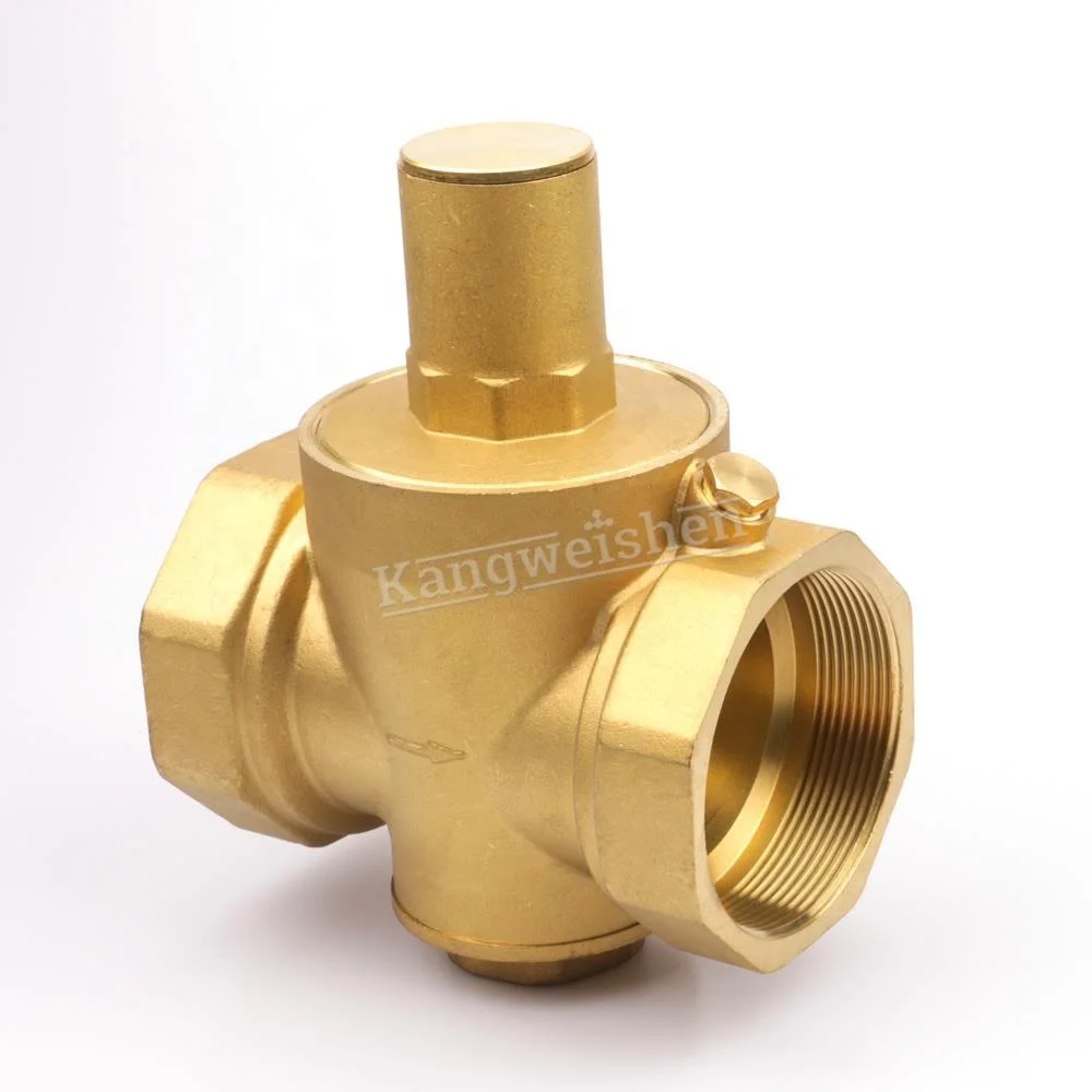 PN16 DN20 Pressure Regulator  Brass Pressure Reducing Valve with Gauge
