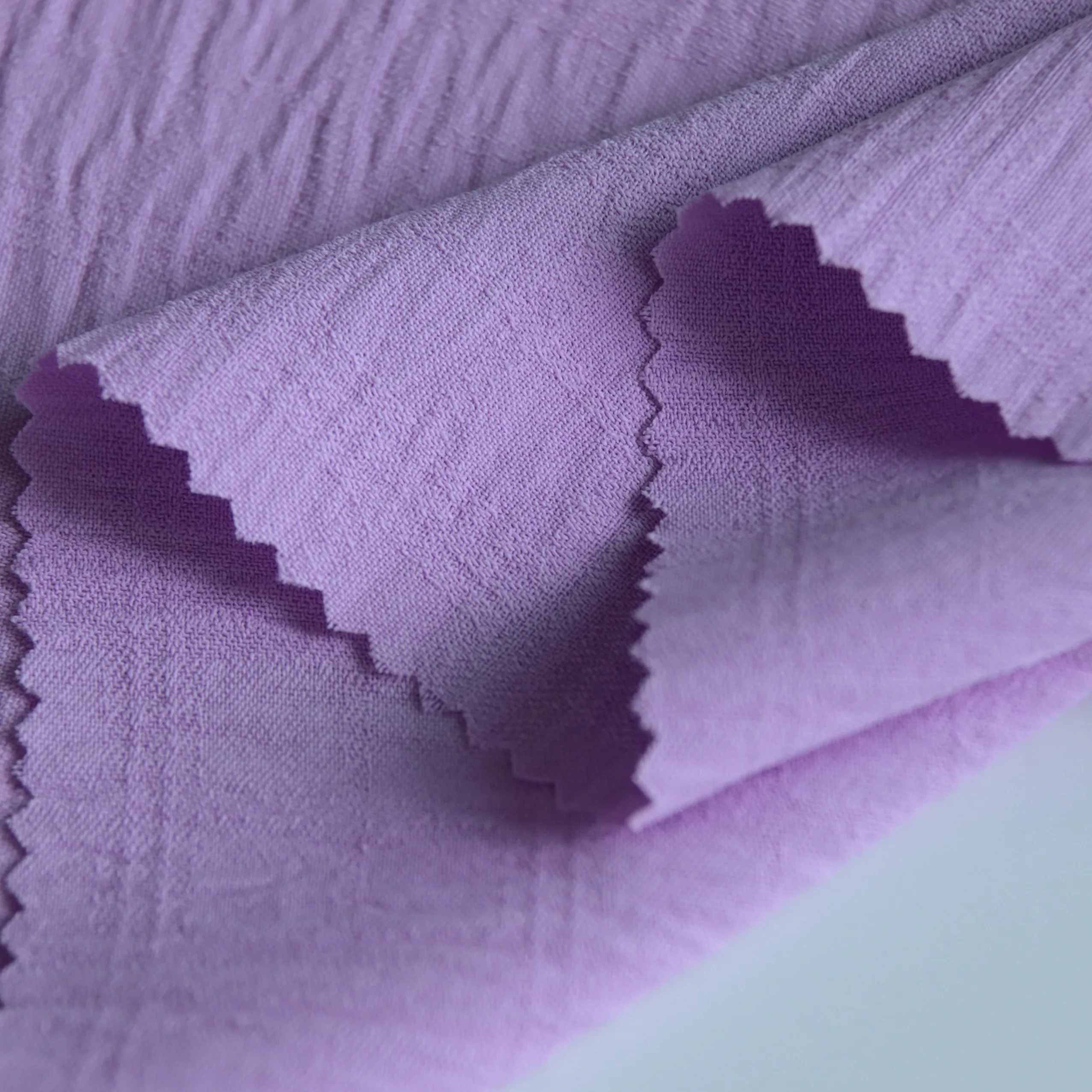 100 Polyester jacquard brocade custom color Microfiber CEY crinkle fabric for women clothing