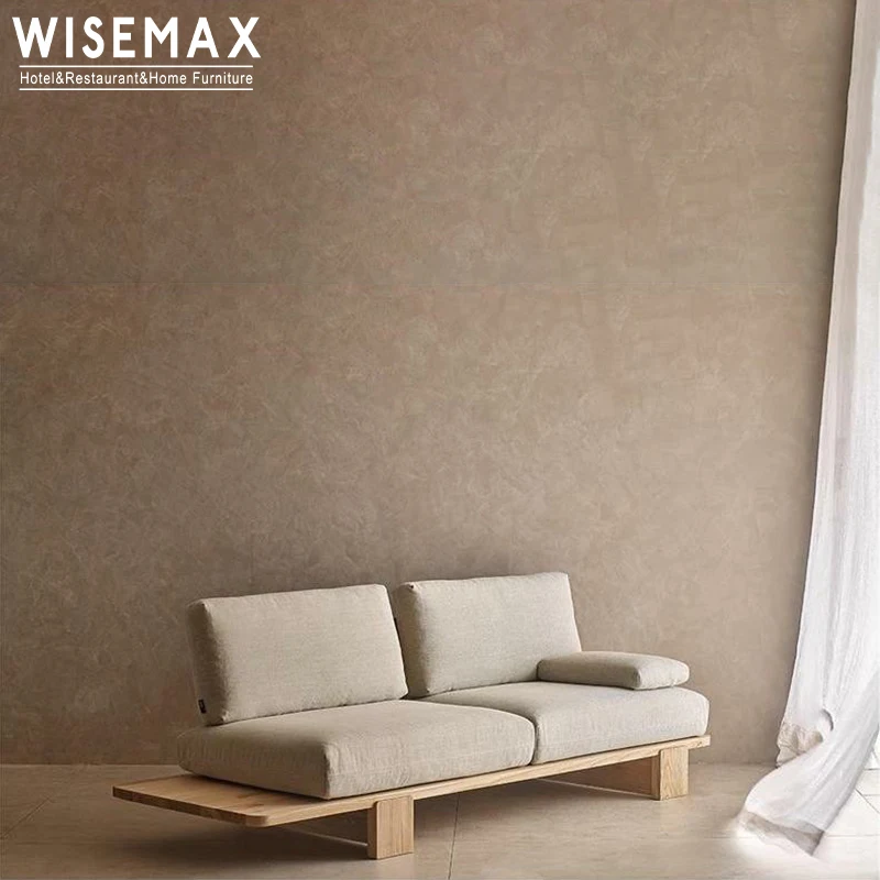 WISEMAX мебель японская тканевая обивка сумка для сидения диван современный деревянный каркас откидная набор гостиной