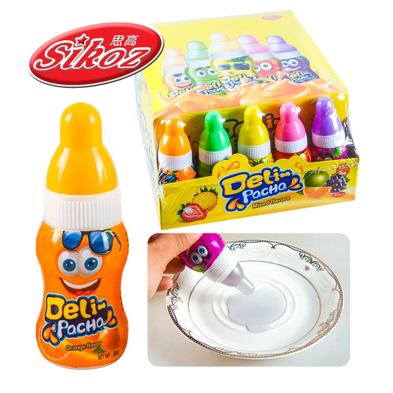 wholesale new design nipple shape fruit liquid candy