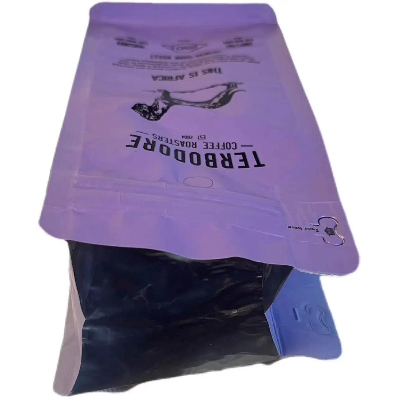 Custom Printed 250g 500g 1kg Stand up Pouch Box Flat Bottom Aluminum  Packaging Golden Coffee Bean Bag with Zipper and Valve