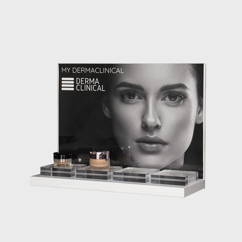 Best Quality Custom Desktop Acrylic Perfume Displays Cosmetics Makeup Display Stand Skincare Beauty Product Display Racks