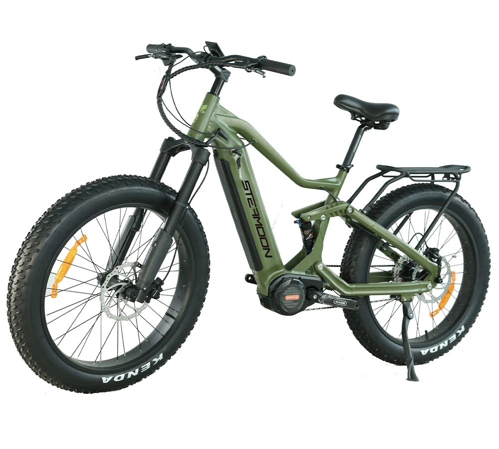 1500w Bafang M620 Electric Bicycle Full Suspension Ebike Mid Drive Motor Aluminum Alloy Fiber Frame Fat Electric Bike