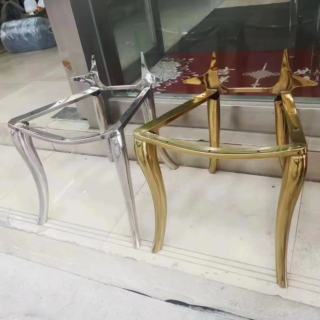 SS201 PVD Electroplated coffee table base end table legs Sofa Leg Gold Metal Furniture Frame For Furniture