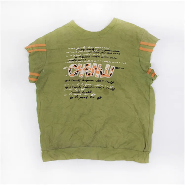 Промышленные оптом по низкой цене футболка с цветными нашивками с печатью тряпки