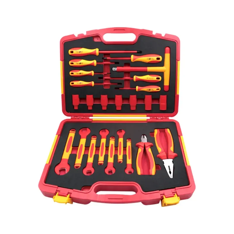Super Quality hand Electrician VDE Insulated 1000v Tool Kit set 1000v insulated metric tool kit