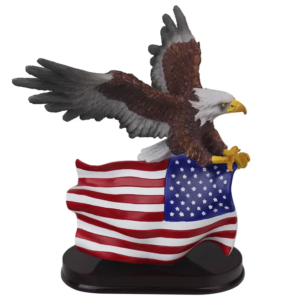 Design Art Deco Resin Eagle Statue Home Decor