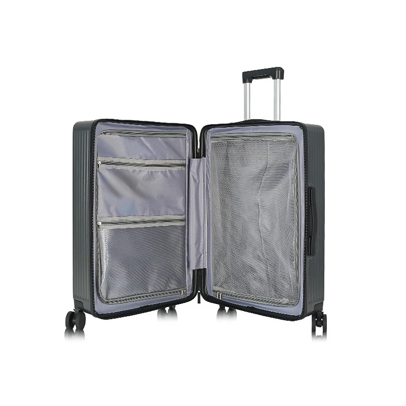 2023 Popular New Design Multifunctional travel suitcase customized color choose carry on luggage with side hook and USB charging