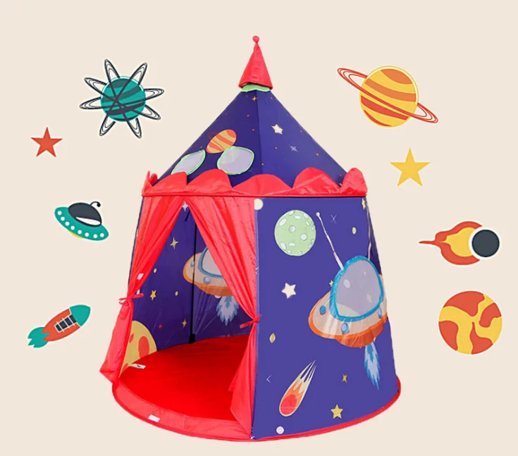 Индивидуальная печать в помещении, замок, палатка для родителей, детей, Космический замок, детская игра, детский дом