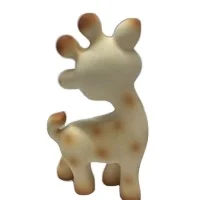 
BPA Free Custom Baby Natural Rubber Infant Teether toys Animal Ring 