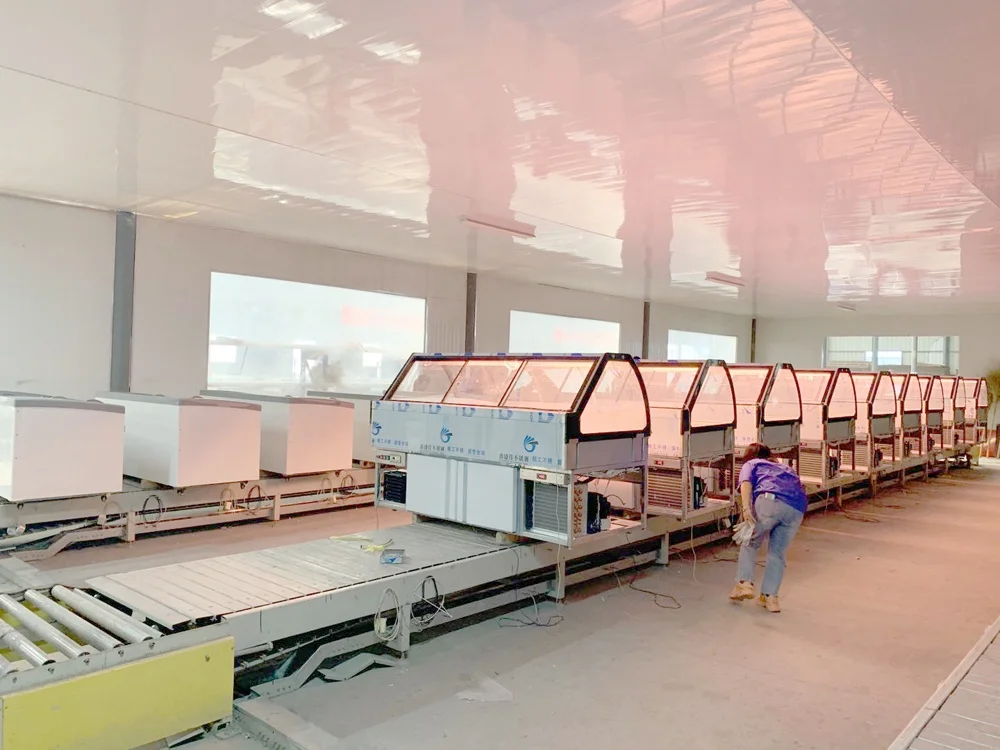 Fish Meat Chiller Commercial Showcase Butcher Shop Meat Display Freezer Refrigeration Equipment