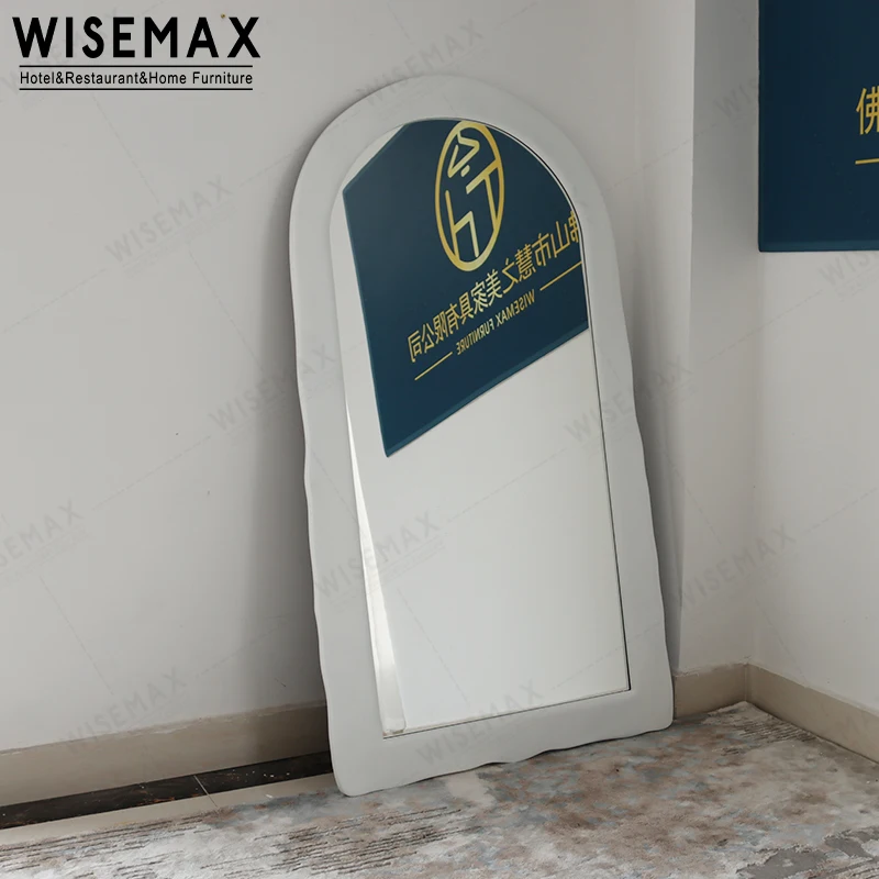 Мебель WISEMAX Современный домашний декор овальная форма большой размер настенное зеркало фанера Круглый Угловой пол для