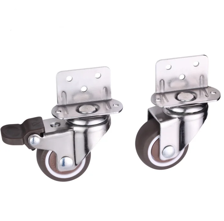 2 inch Hot Sale Child Bed Castor Plastic Splint Wheel black pp twin sofa caster wheel