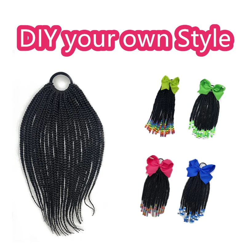 little girls braided ponytails with beads kids braided ponytail with beads girls braided pony tails with beads
