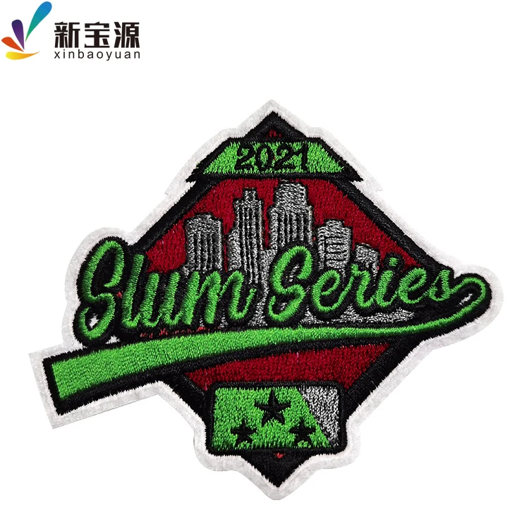 High quality chinese embroidery cloth patches embroidery letter