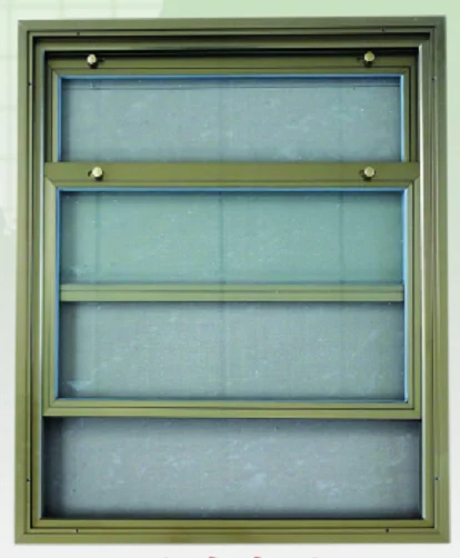 Aluminum alloy ventilation pull screen window