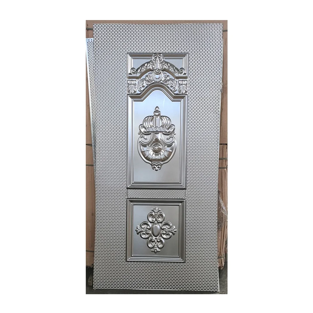 PHIPULO New Design Metal Door Steel Door Sheet Metal Iron Door Sheet Skin Stamped  For Gate