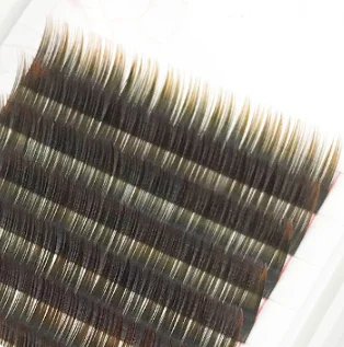 Factory Direct Sales individual gradient color lashes two tone mix color lash extension