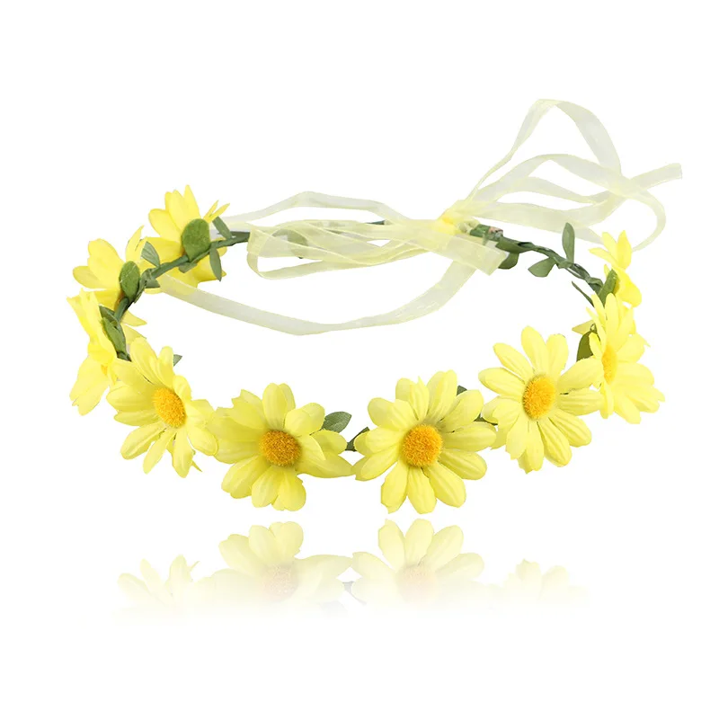 Новинка, Европейская и американская тиара в виде морского подсолнуха, ромашки, детская лента, гирлянда, аксессуары для волос подружки невесты