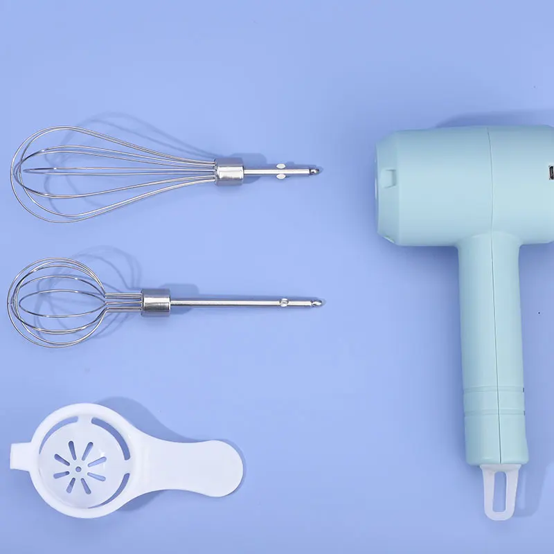 Egg Beater Whisk Rechargeable Stainless Steel Mini Kitchen Electric Milk Cream Egg Whisk