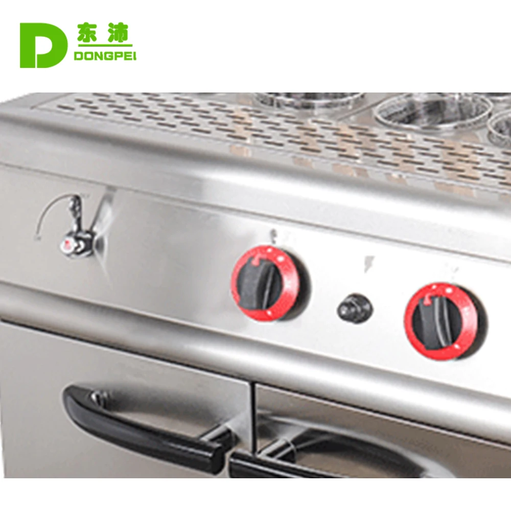 CE Commercial Combination Oven Furnace Electric Gas Pasta Boilers Electric Noodle Cooker Cooking Stove Furnace With Cabinet
