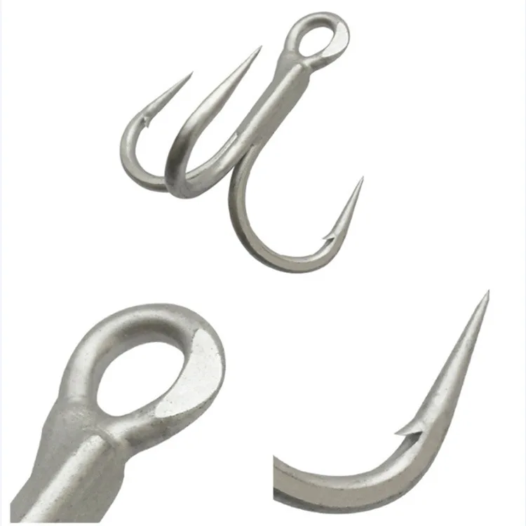 Mustad 100% Original 7X Strong KAIJU Fishing Hook Top Quality High Carbon Steel Treble Hook, 2/0 -7/0,36328NP-DS