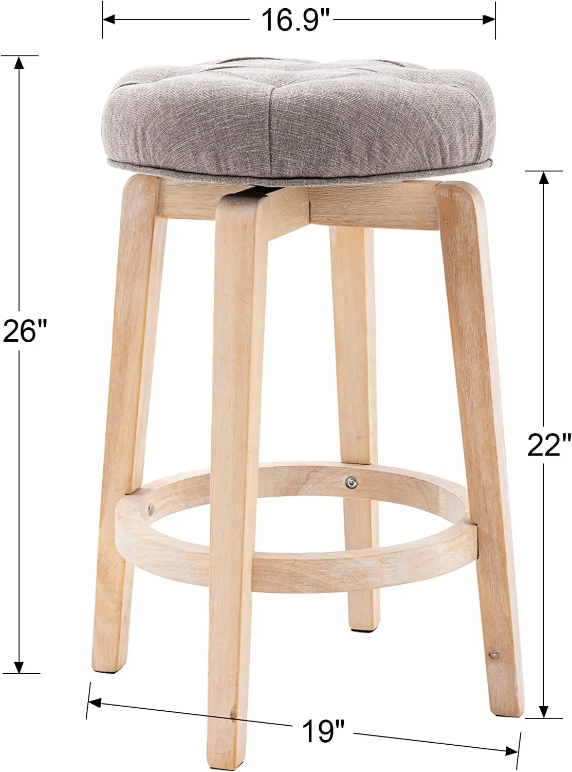 Деревянный барный стул в стиле ретро поэтому вы можете вращать