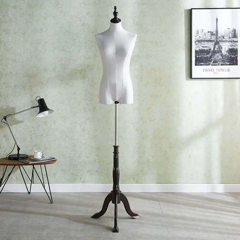 Fashion Female  Cheap Foam Tailor Torso Half Body Mannequin with Base Women Style Stand  Adults   Display Mannequins Model