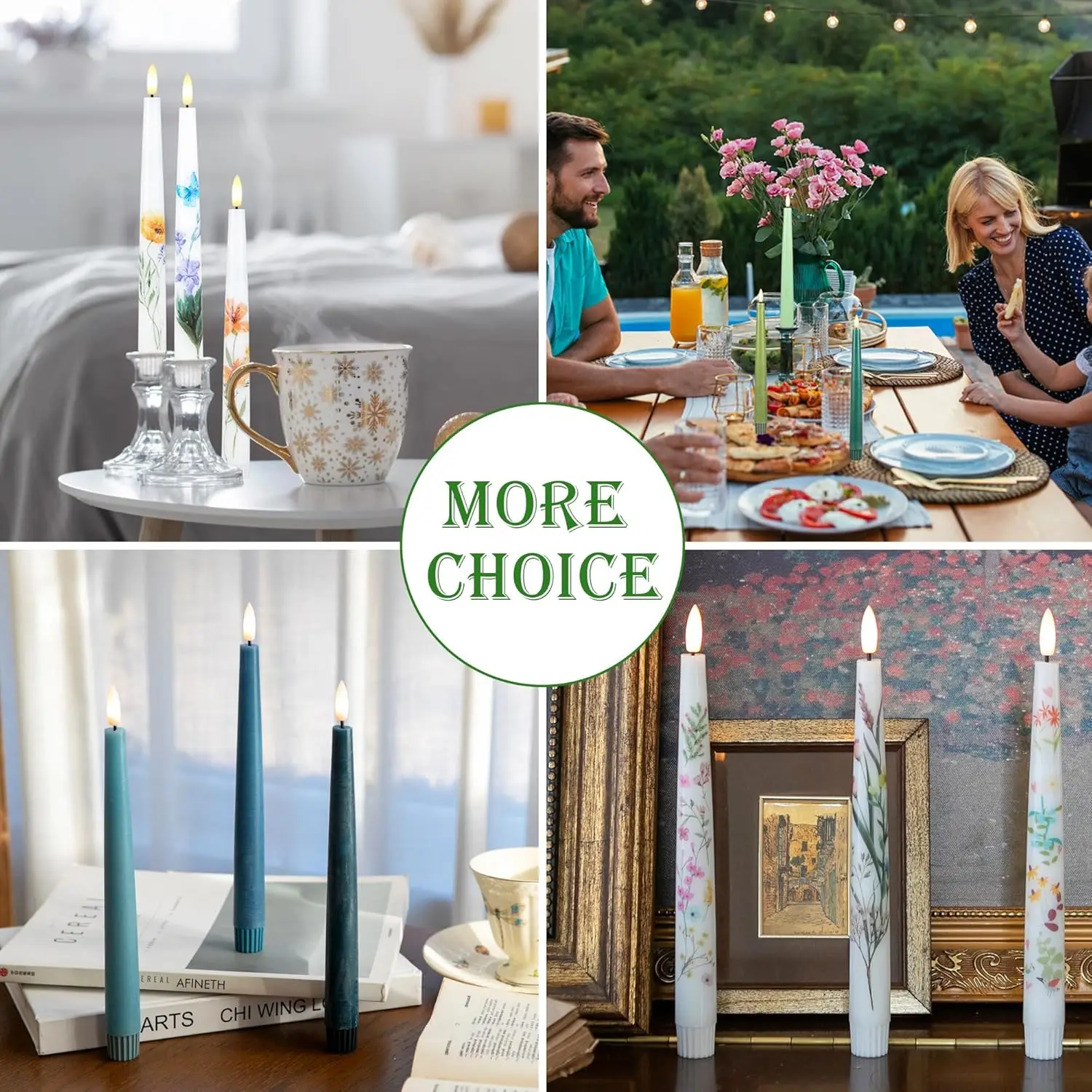 led candle chinese manufacturer custom real wax led flameless candles battery operated taper candles with timer for home decor