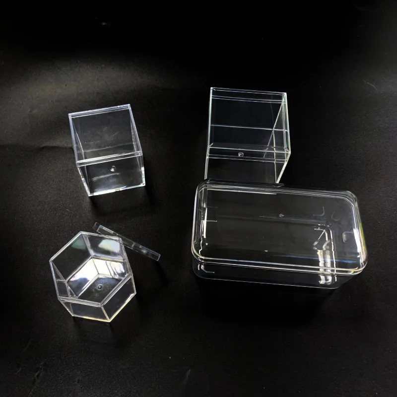 Round Clear Plastic Small Chocolate Christmas Cake Cookie Rectangular Tin Wedding Candy Box