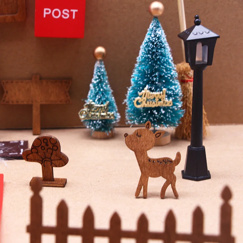 Кукольный домик Набор цветных эльфов микро-усадка модель