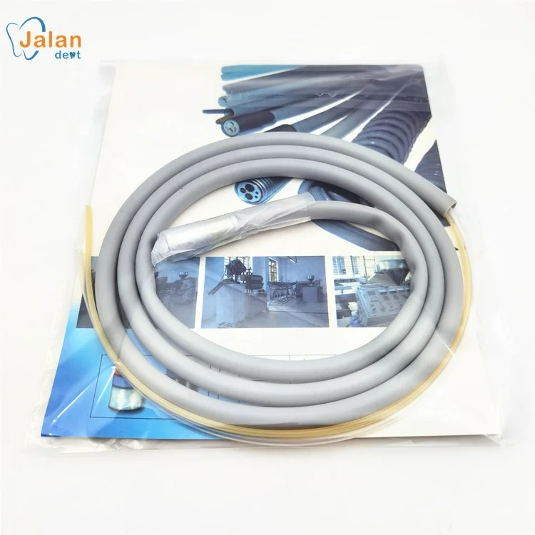 High Quality 2/4 Holes Dental Handpiece Silicone Rubber Hose Tube With Connector Dental Equipment
