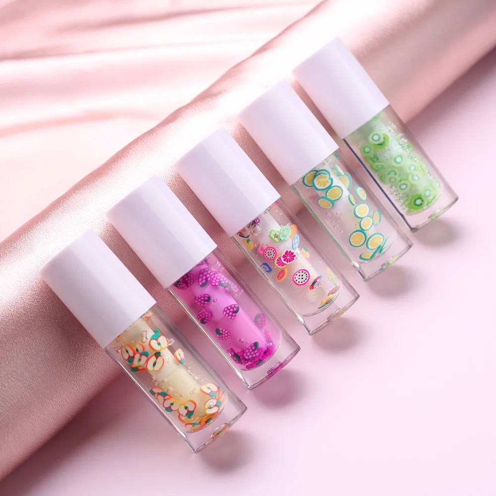 Cosmetics Magic Color Change Lip Oil Colorful Lip Gloss Oil Color Fruit Kids Lipgloss Luxury OEM Vegan Lipgloss