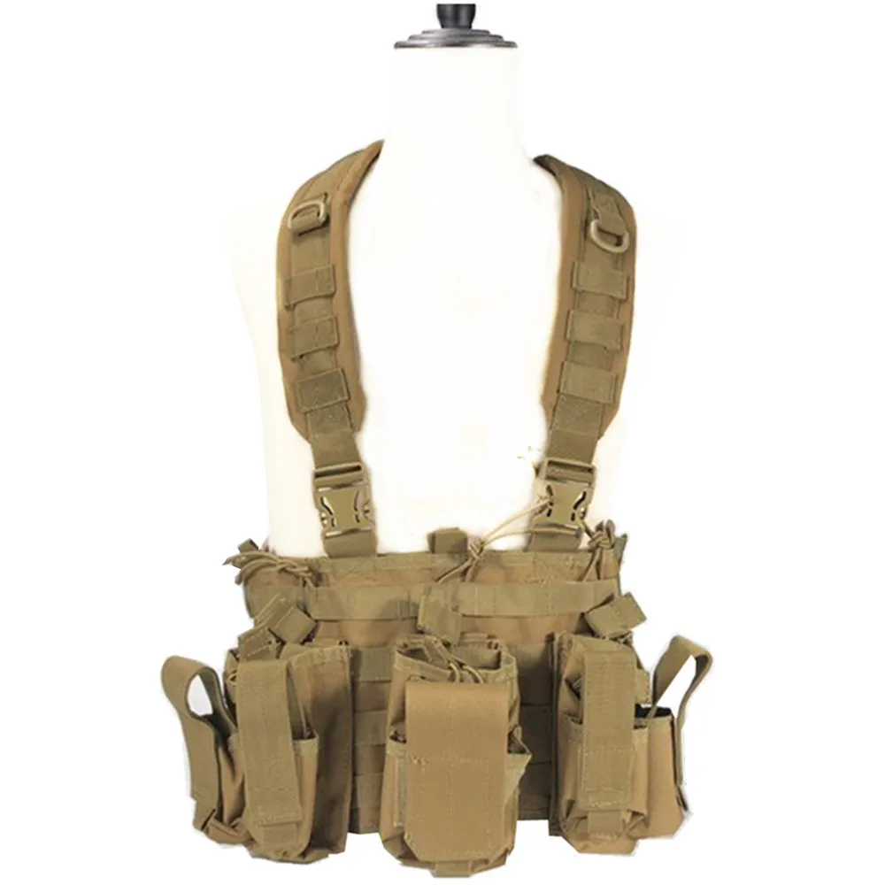 Оптовая продажа, Тактический Регулируемый армейский нагрудный жилет Molle, жилет для пейнтбола, боевой мягкий жилет