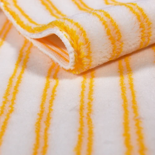 Double yellow stripes polyester/acrylic blended Paint brush roller brush flannelette fabric