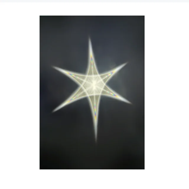 Unique design transparent PC star light diffuser sheet for decoration