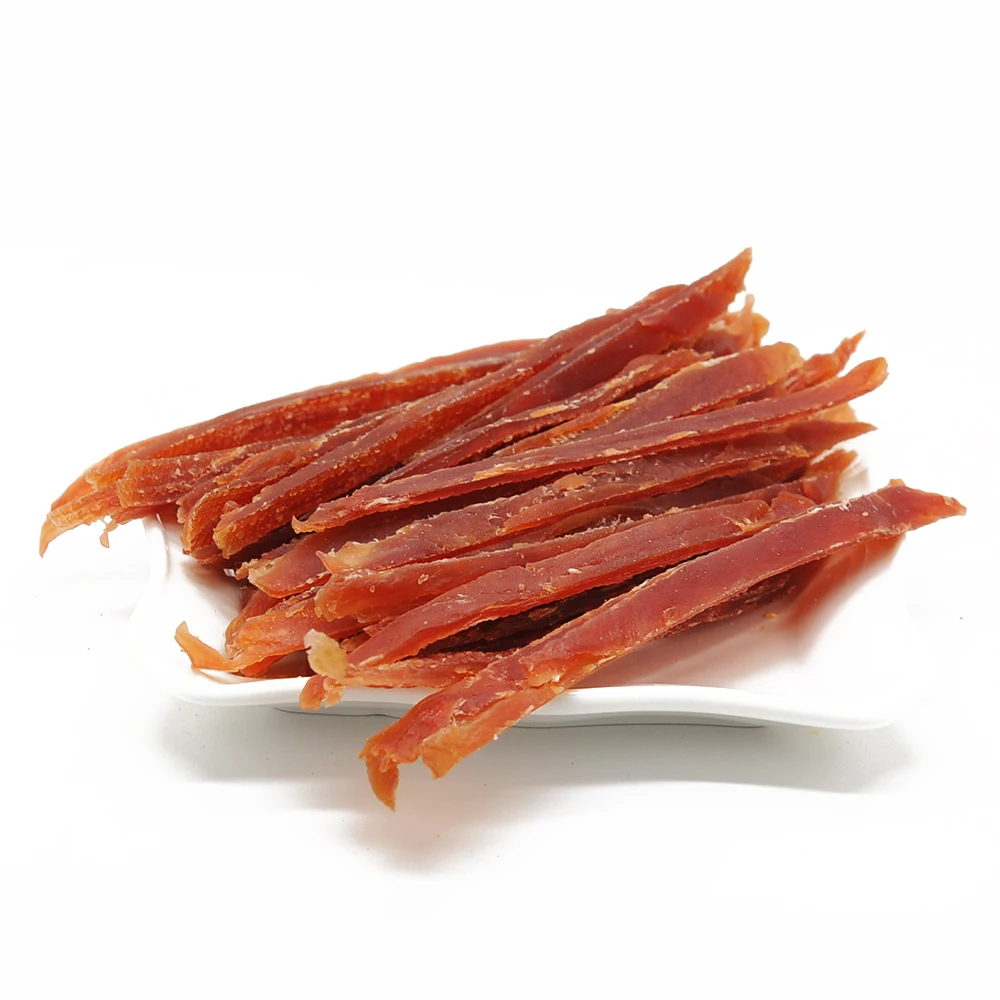 OEM Wholesale Chicken duck Meat Jerky Fillet 100% Natural Pet Food Dog Treats Pet Snacks