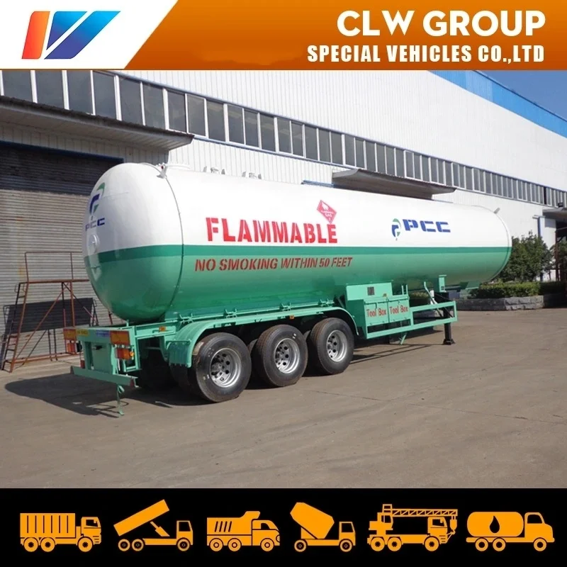 60000 liters Cooking Lpg Gas tank Trailer 30mt Propane Tanker Semi Trailer Philippines