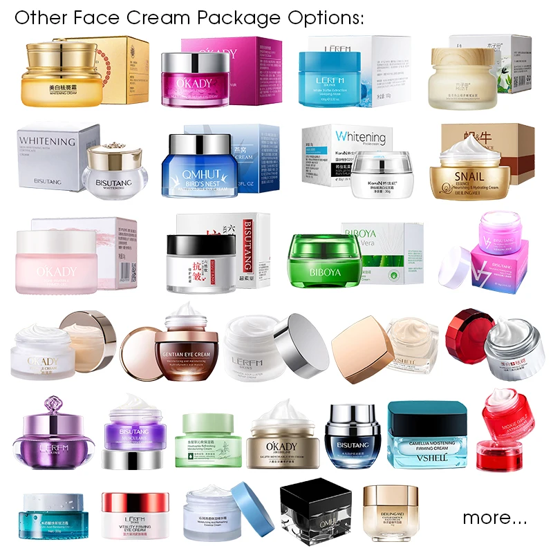 Wholesale Collagen Facial Repair Cream Private Label Custom Logo Organic Vitamin C Snail Skin Whitening Face Cream