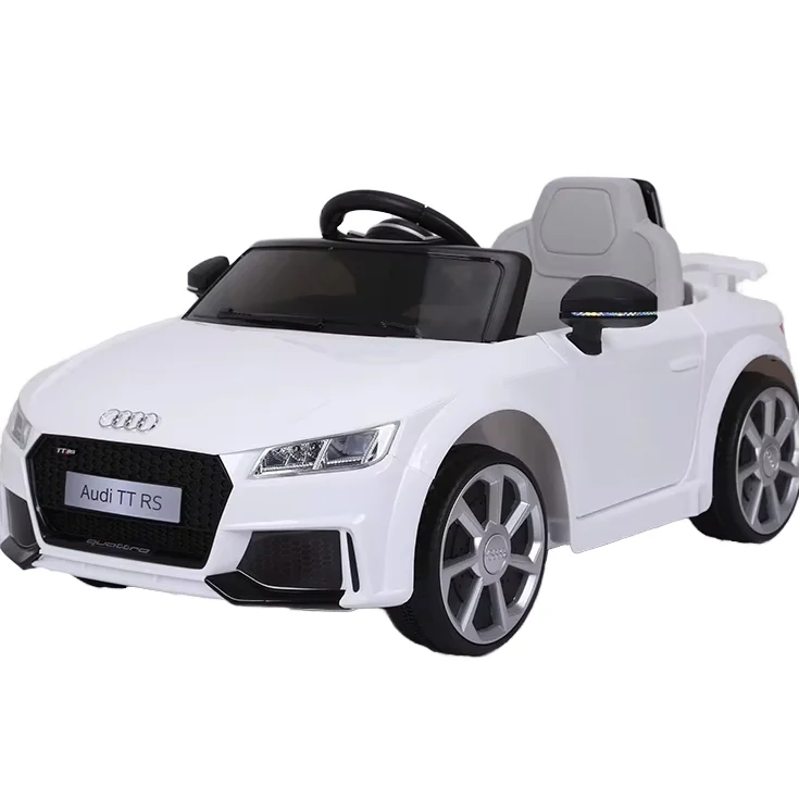 hot sale licensed TT RS New 12V Electric Kids Ride-on Car Remote Control Rechargeable Car with Battery Power Plastic Material
