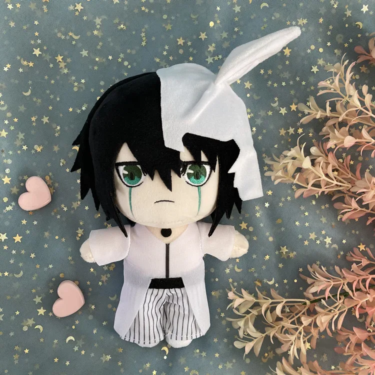 Милая мягкая плюшевая игрушка с отбеливателем Ulquiorra Cifer Kuchiki Rukia Ichimaru Gin аниме для косплея кукла 20 см подушка веера подарок