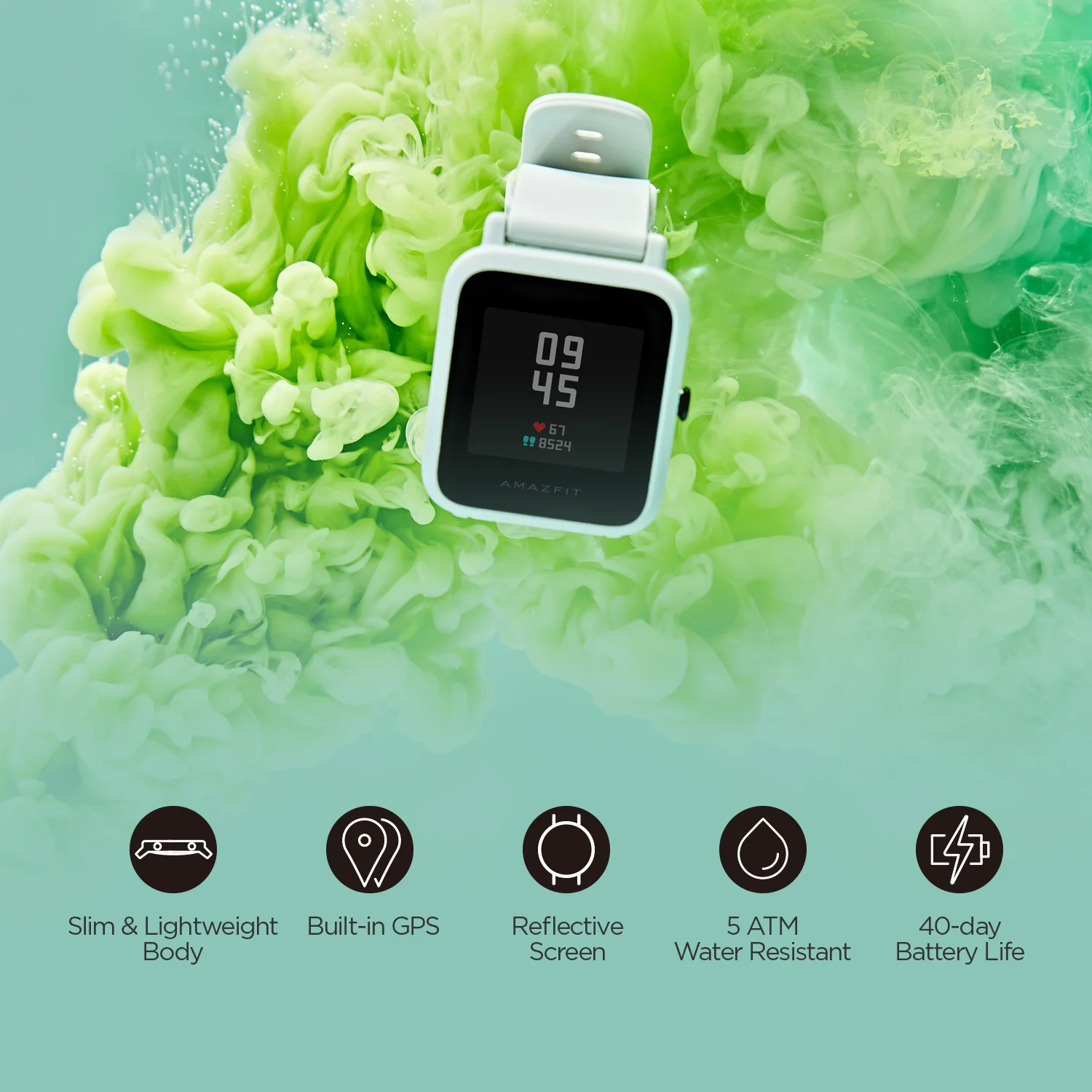  Смарт-часы Amazfit Bip S 5 АТМ GPS GLONASS