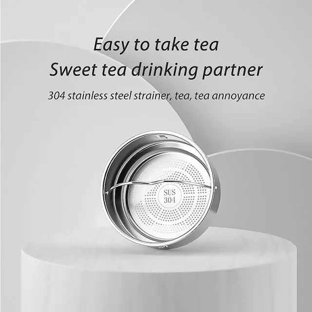 480ml Modern Touch Screen Temperature Control LED Display 304 Stainless Steel Vacuum Insulated Smart Water Bottle