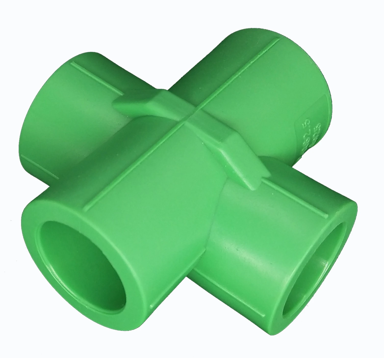 PPR cross fitting  Equal cross fitting replaced bend fitting functionality ppr fitting China factory direct sell